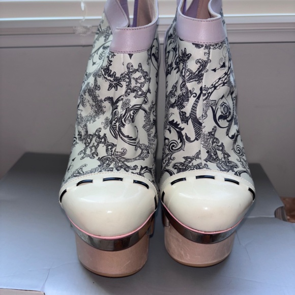 Versace Triple Platform Ankle Boot - Picture 2 of 6